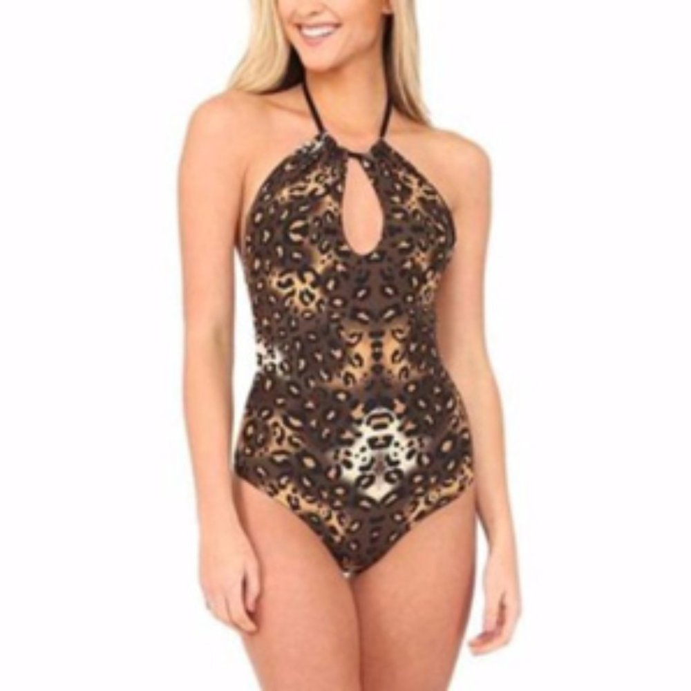 Elizabeth Jane Kargo Leopard reversible black Sm